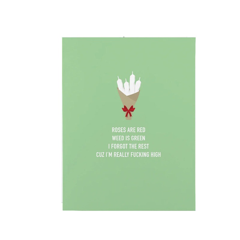 Classy Cards – Weed is Green Card