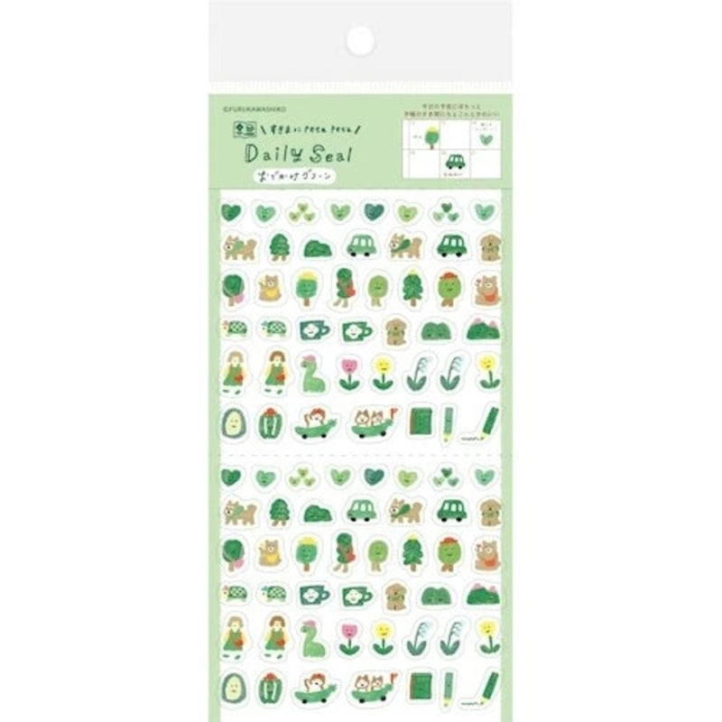 Furukawa Shiko Daily Sticker – Outing Green
