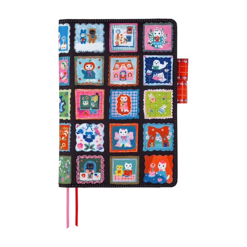 Hobonichi A5 Cover Yumi Kitagishi- White Cat’s Daily Life