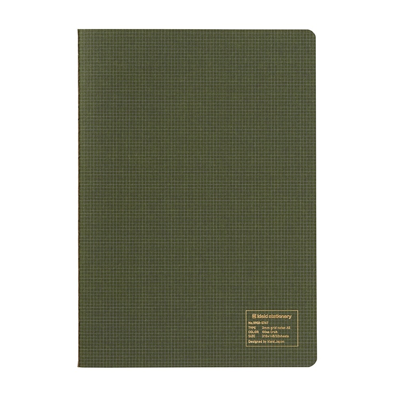 Kleid 2mm A5  Notebook- Green
