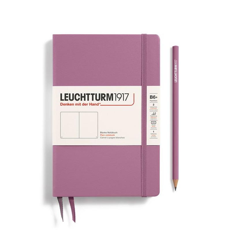 LEUCHTTURM1917 Paperback Notebook B6+ Hardcover – Dusty Rose