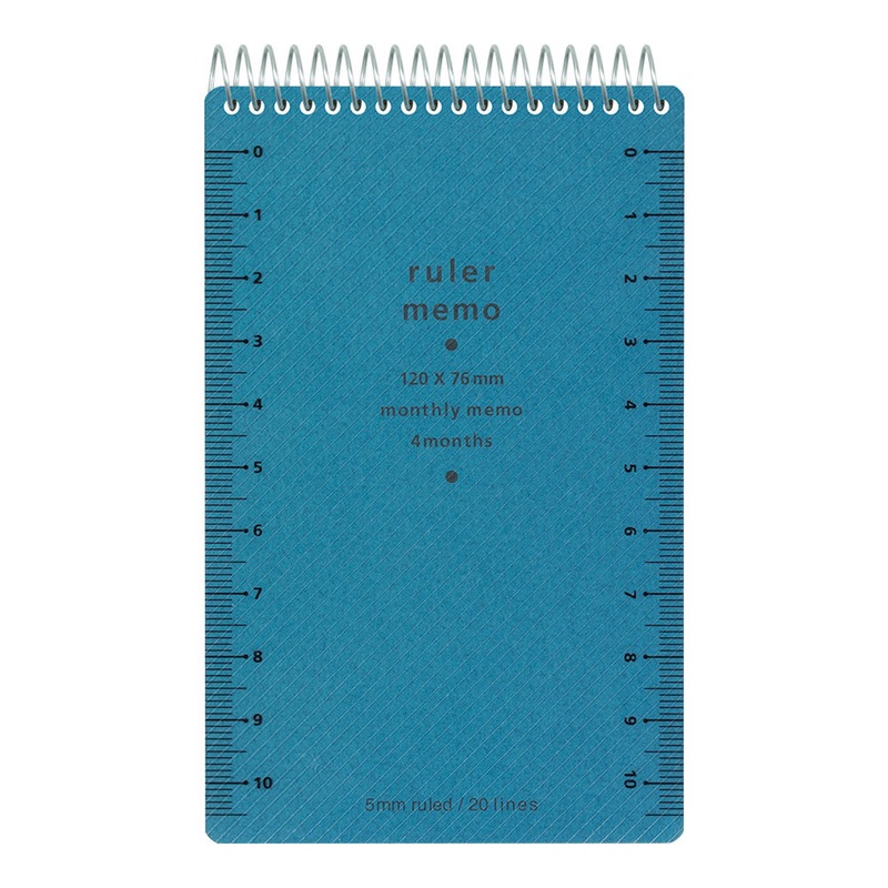 Memo Pad with Scale  Blue