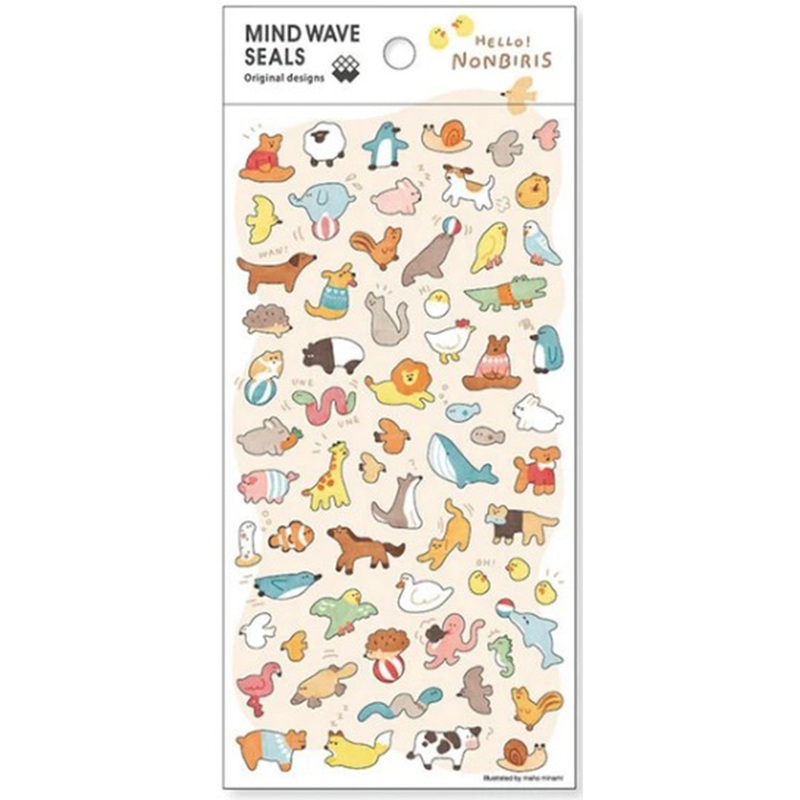 Mind Wave Stickers Hello Nonbiris