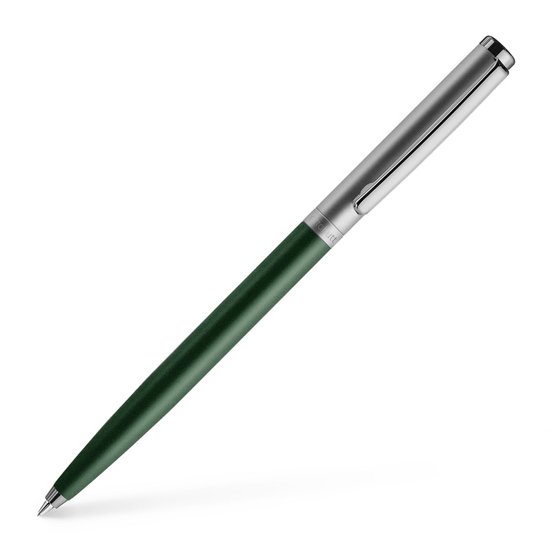 Otto Hut Ballpoint Design01- Frosted Sage Green Ruthenium