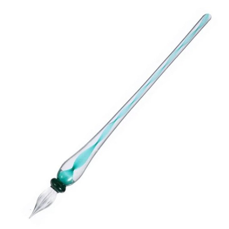 Teranishi Fountain Pen Glass Dip Pen Ribbon Green