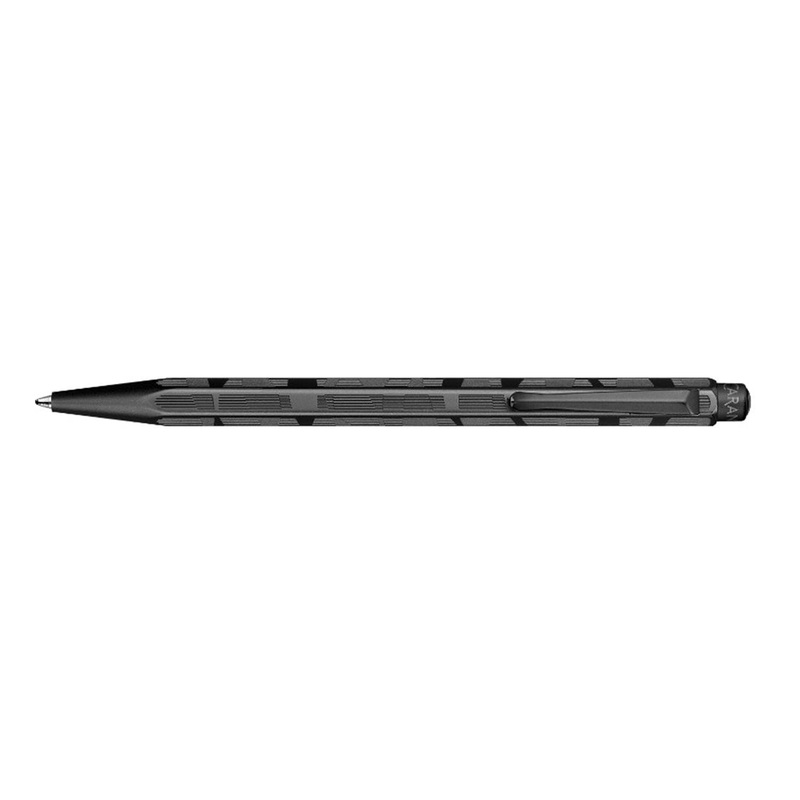 ECRIDOR BLACK LINES Set Ballpoint Pen and Leather Case