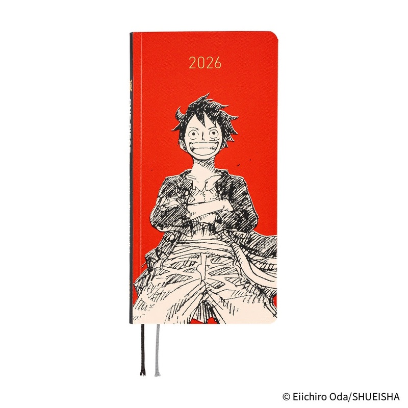 Hobonichi ONE PIECE magazine Straw Hat Luffy (Red) Weeks Hardcover Book 2026