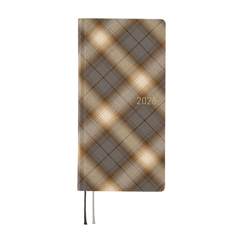 Hobonichi Weeks English Tall & Slim Shirt Fabric- Foggy Plaid