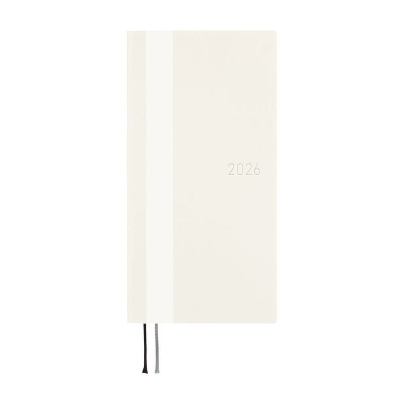 Hobonichi Weeks English Tall & Slim White Line- Ivory