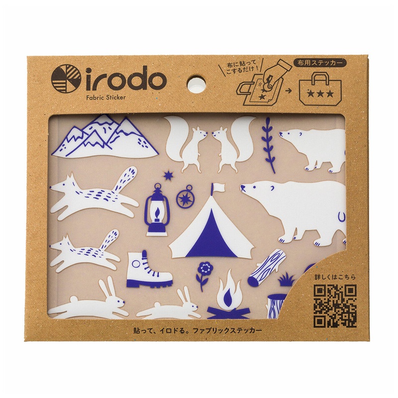 Irodo Fabric Transfer Stickers – Camping White