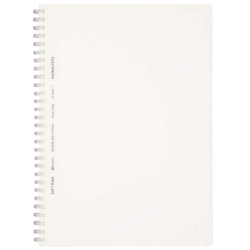 KOKUYO B5 Notebook Soft Ring Note Clear B Ruled
