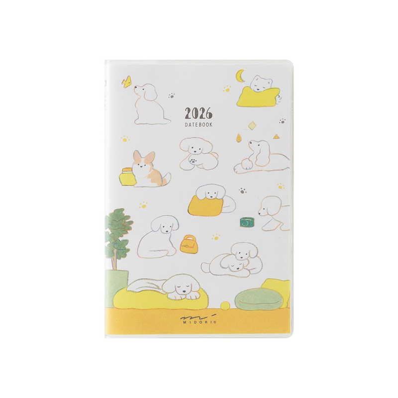 Midori Pocket Diary Dog 2026- Mini