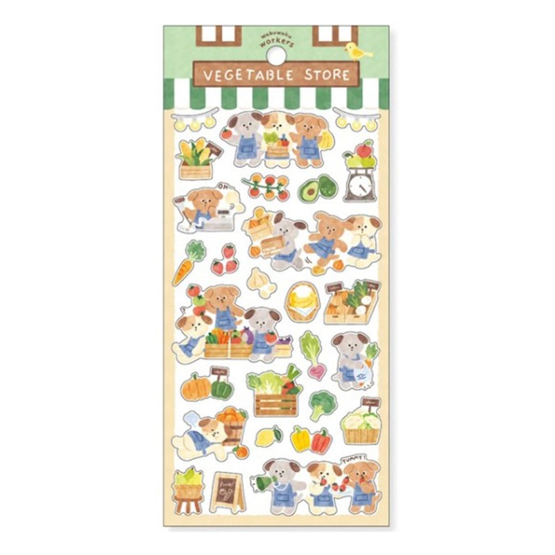 Mind Wave Sticker Vegetable Store