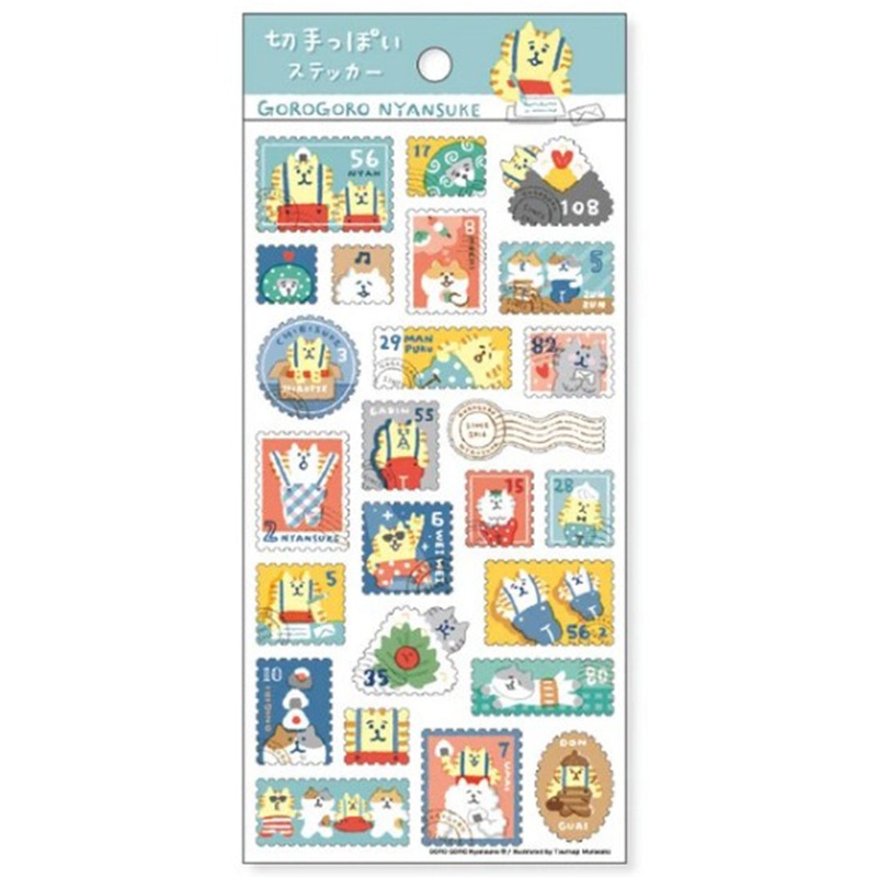 Mind Wave Stickers Gorogoro Nyansuke Stamp Sticker