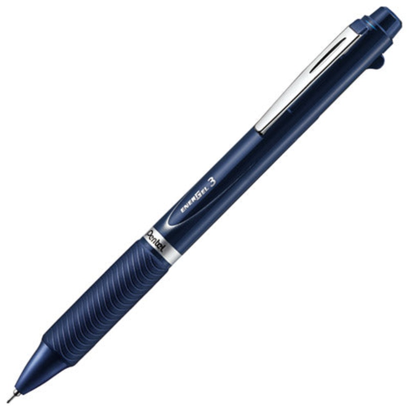 Pentel Energel 3 Color Ballpoint Pen 0.5mm – Dark Blue