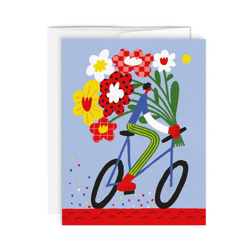 TOUR DE FLEURS Greeting card