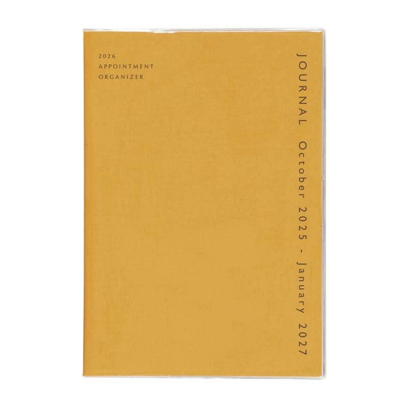 2026 Monthly Planner Coton A5- Yellow