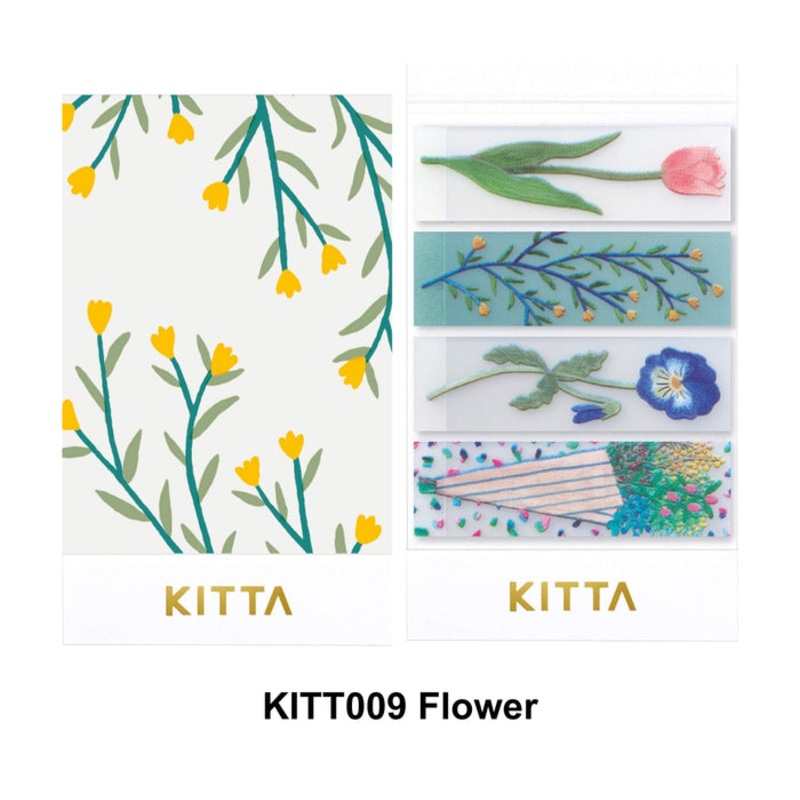 KITTA Washi Tape Clear Flower