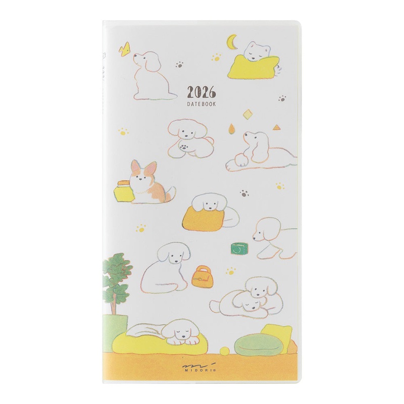 Midori Pocket Diary Dog 2026- Slim
