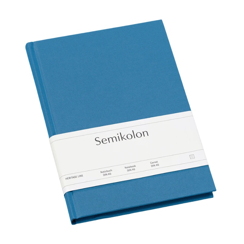 Semikolon Heritage Line Notebook Classic A5- Azurro