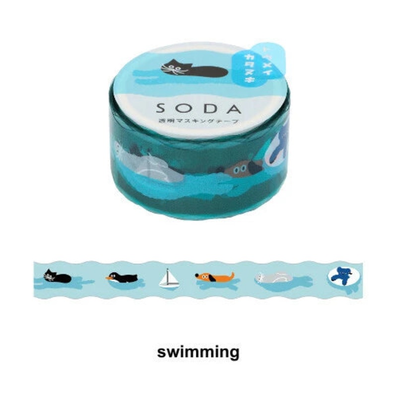 SODA Washi Tape 20mm swimming