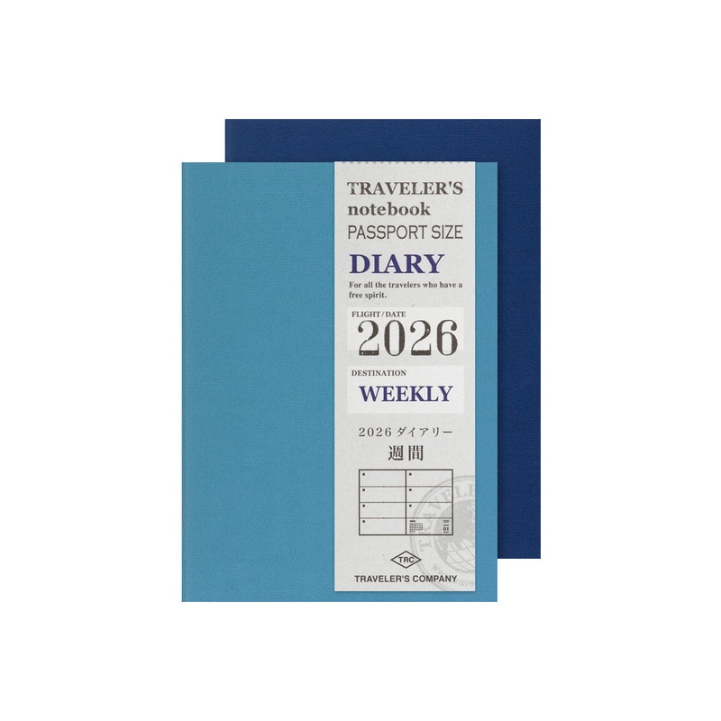 TRAVELER’S notebook Passport Size Refill 2026 Weekly