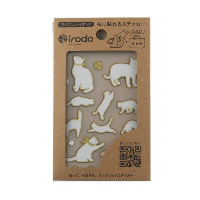 Irodo Fabric Transfer Stickers – Cat2 White*Gold