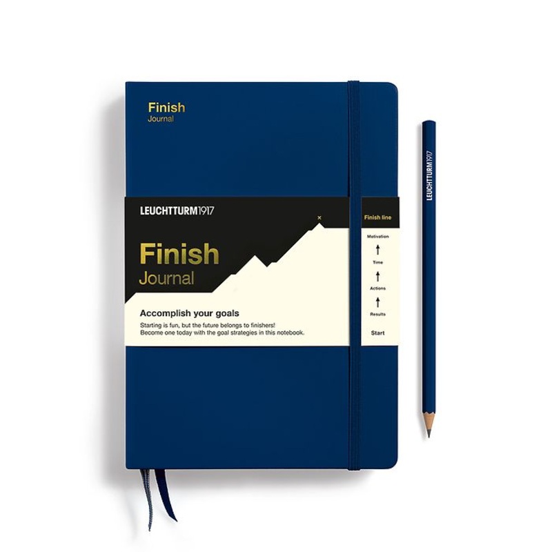 Leuchtturm1917 Finish Journal Hardcover Medium A5 – Navy