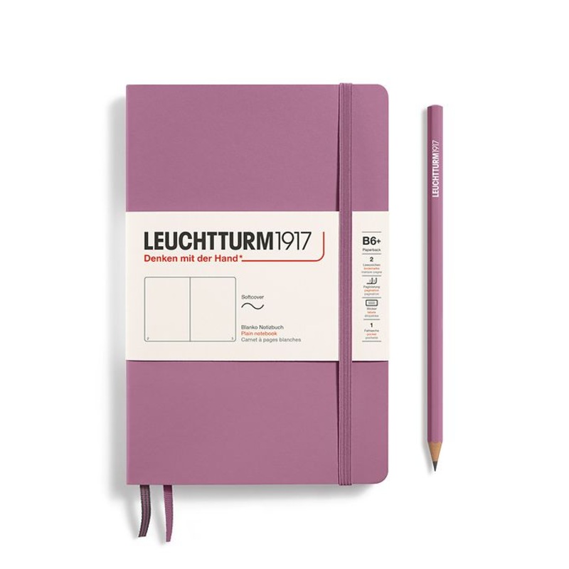 LEUCHTTURM1917 Paperback Notebook B6+ Softcover –  Dusty Rose