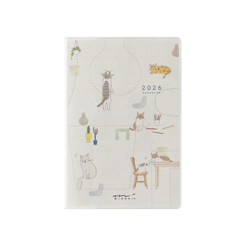 Midori Pocket Diary  Cat 2026