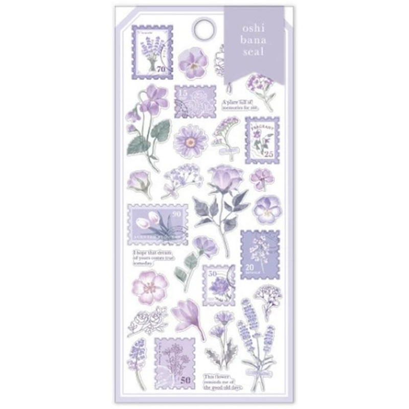 Mind Wave Oshi Bana Seal Stickers Lilac
