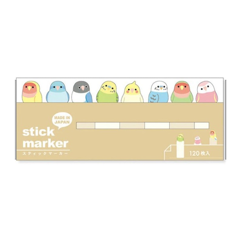 Mind Wave Sticky Notes Stick Marker Parakeet