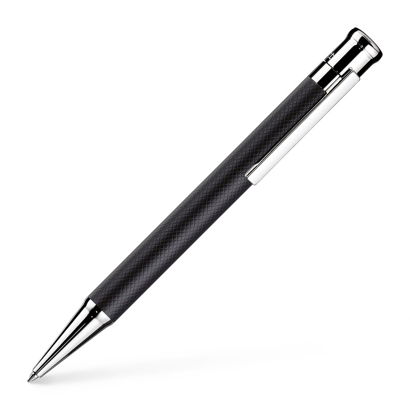 Otto Hutt Deign04 Ballpoint Pen- Matte Black with Guilloche