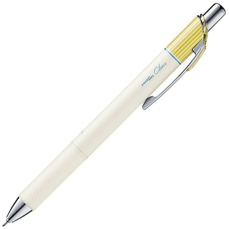 Pentel EnerGel Clena 0.4mm Ballpoint Pen – Yellow