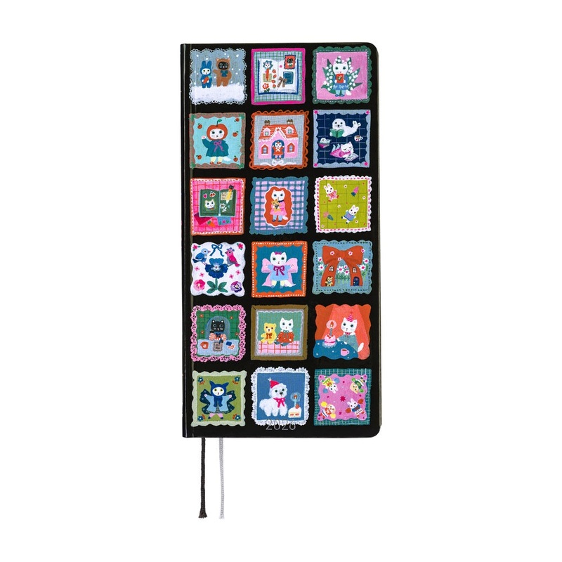 Hobonichi Weeks English Tall &  Slim- Yumi Kitagishi- White Cats Daily Life