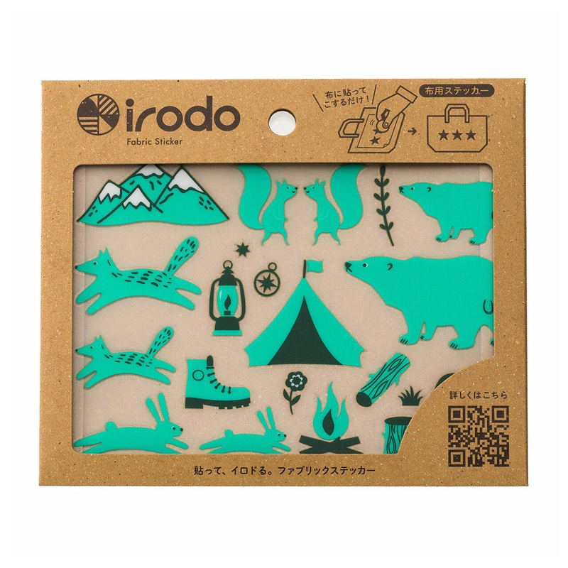 Irodo Fabric Transfer Sticker- Camp Green