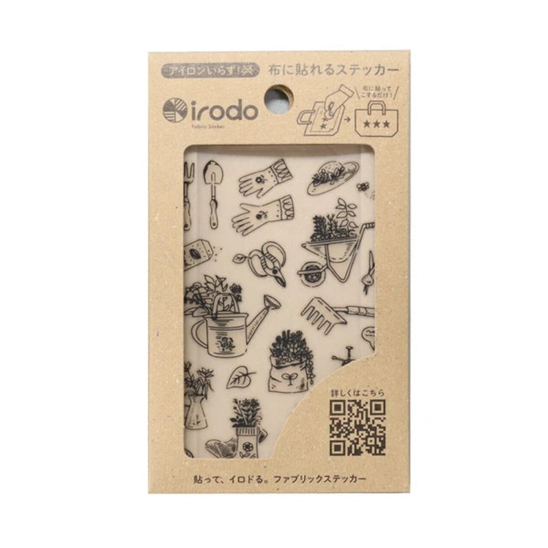 Irodo Fabric Transfer Stickers – Garden Black