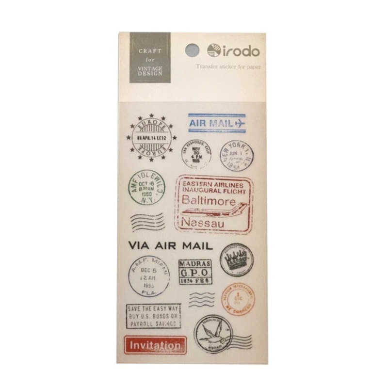 Irodo Paper Transfer Stickers – Postmark