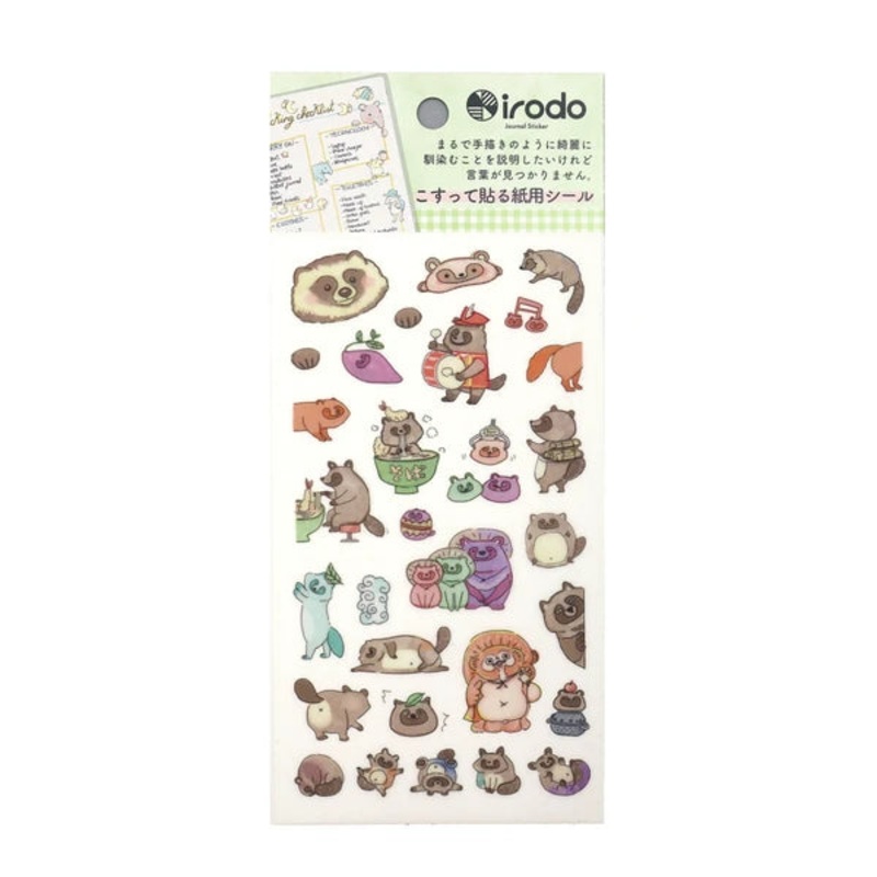 Irodo Paper Transfer Stickers – Tanuki