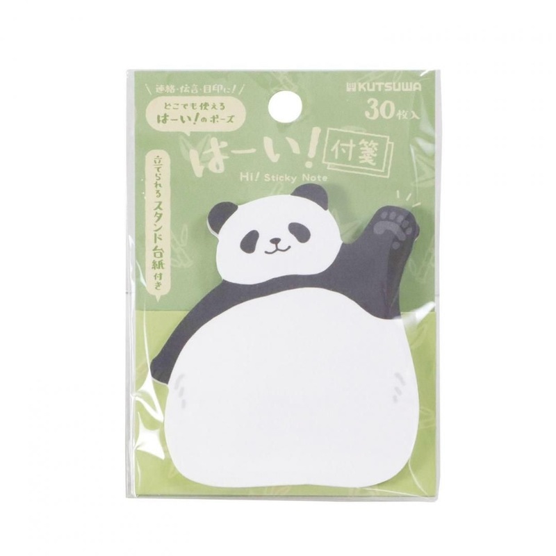 Kutsuwa Hi! Sticky Notes – Panda