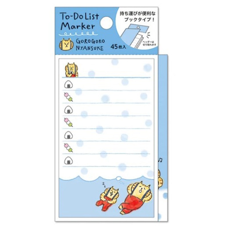 Mind Wave Sticky Notes Gorogoro Nyansuke To-Do List Marker