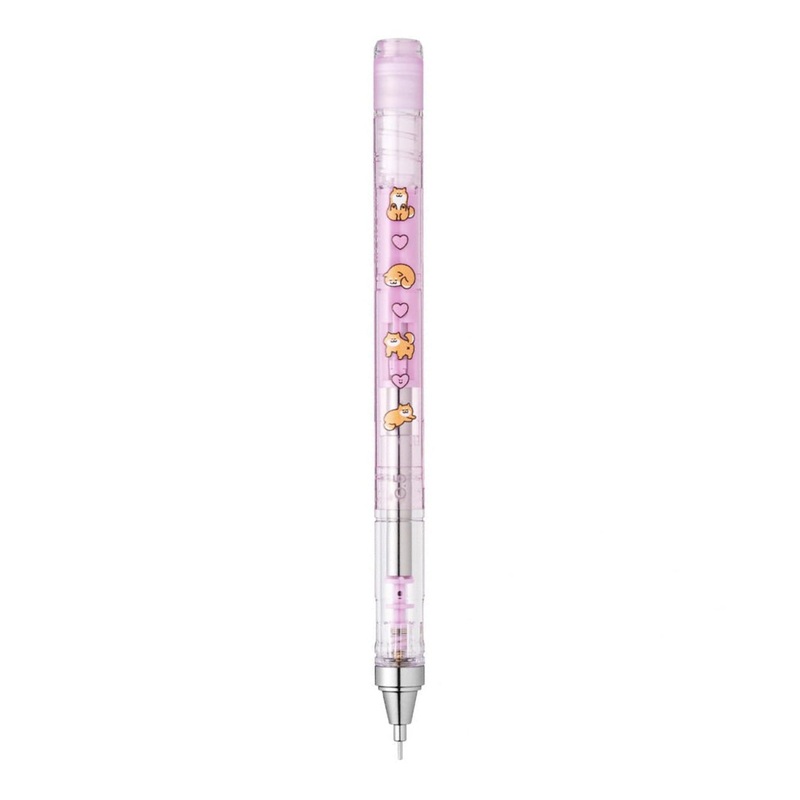 MONO Graph “Cute & Laid Back” Shiba Inu  Mechanical Pencil- Pink/Heart