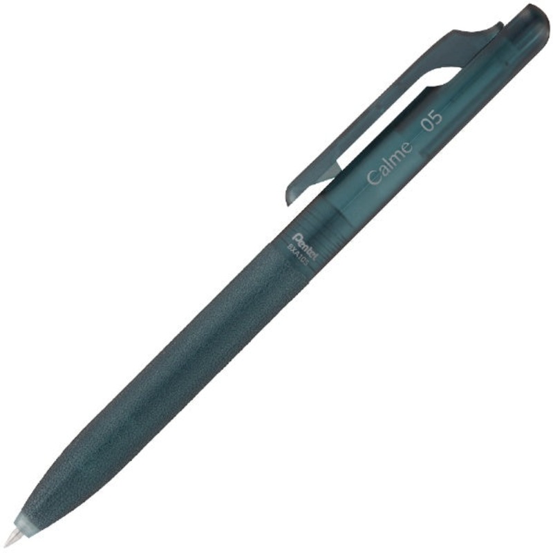 Pentel Calme Frosted Series Limited Edition 0.5mm Ballpoint Pen With Black Ink – Sea Blue