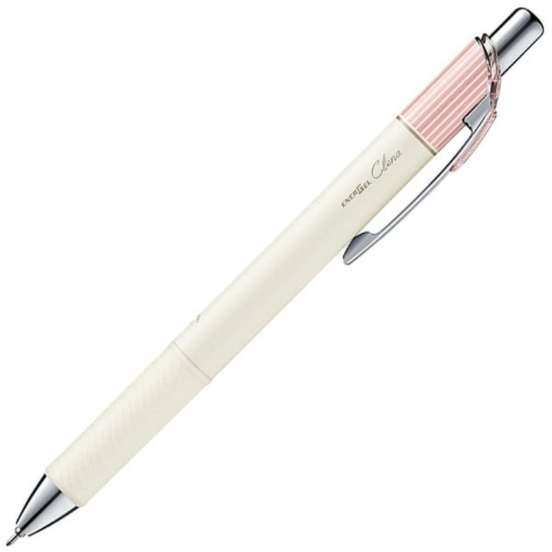 Pentel EnerGel Clena 0.3mm Black Ballpoint Pen –  Pink