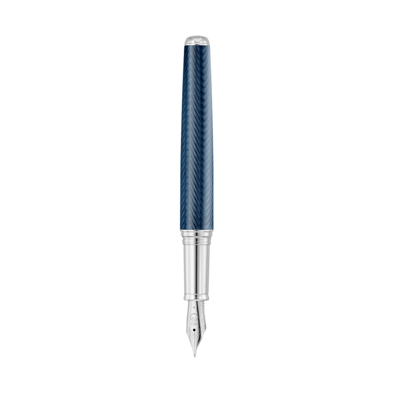 Waldmann Grandeur Steel Nib Fountain Pen – Ocean Blue Lacquer