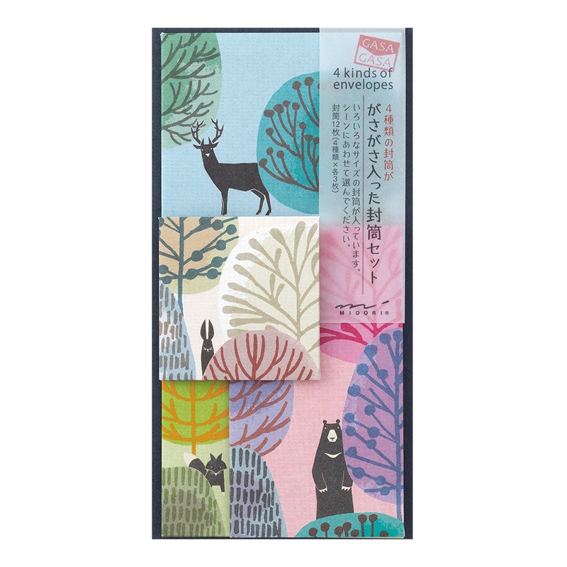 Envelope Multipack Forest animals