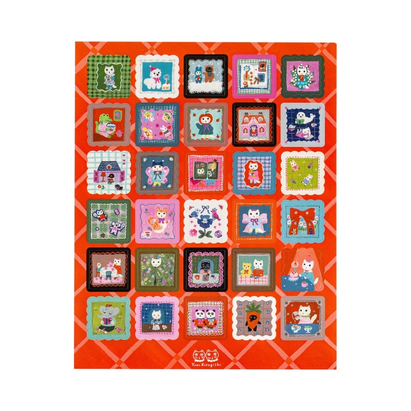 Hobonichi Accessories Yumi Kitagishi  Stickers- Daily Life of White Cat