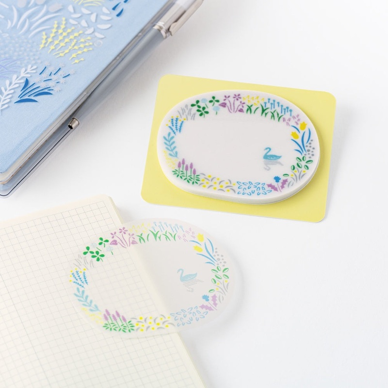 Hobonichi Accessories Yuri Sanae See-Through Sticky Notes (Forest Lake)