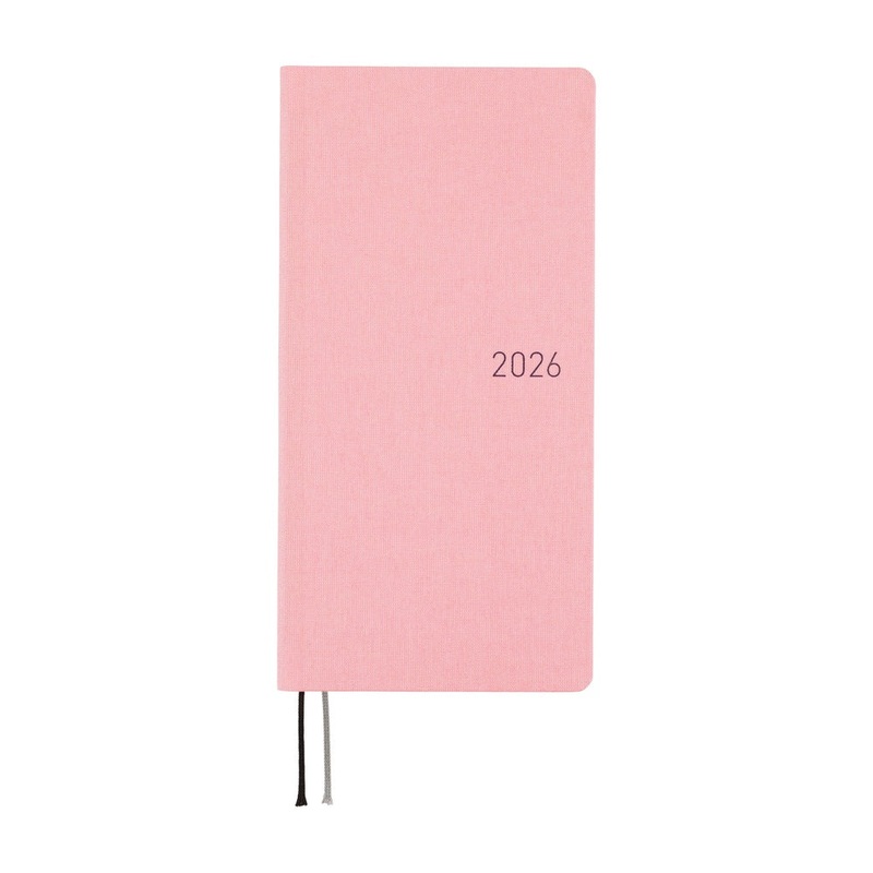 Hobonichi Weeks English Tall & Slim Colours- Strawberry Milk