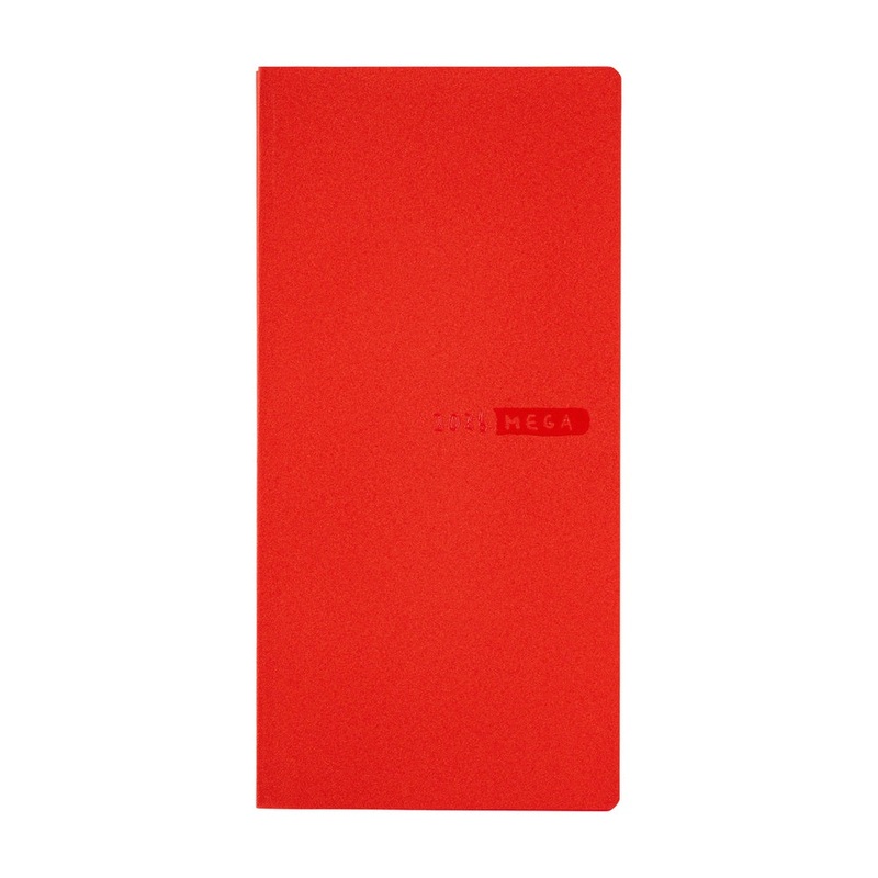 Hobonichi Weeks Mega English Tall & Slim Sneaker Tomato Red